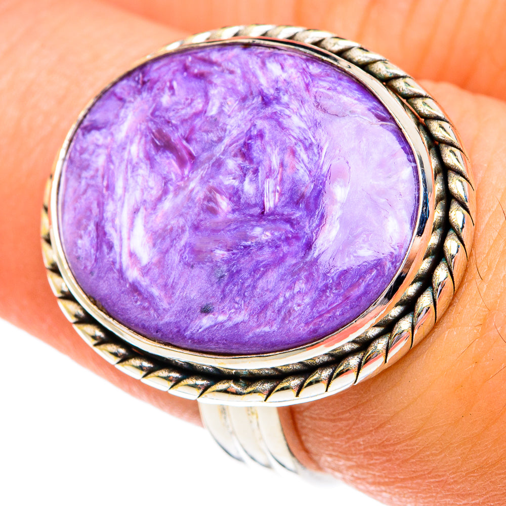 Charoite Rings handcrafted by Anasilvercos - RING76820