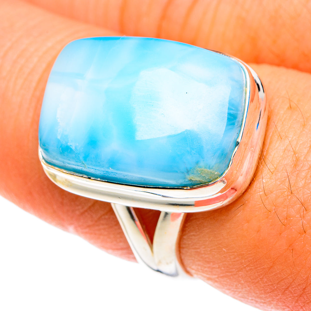 Larimar Rings handcrafted by Anasilvercos - RING76829