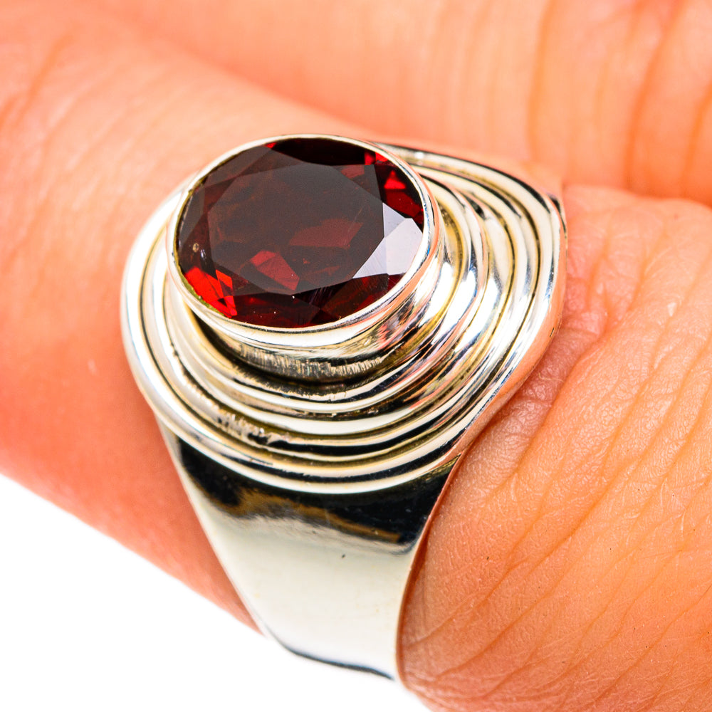 Garnet Rings handcrafted by Anasilvercos - RING76841