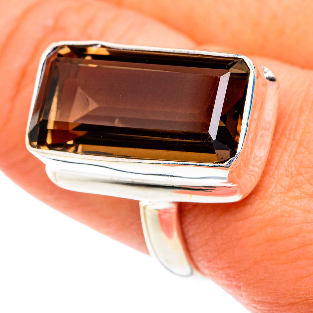 Smoky Quartz Rings handcrafted by Anasilvercos - RING76862