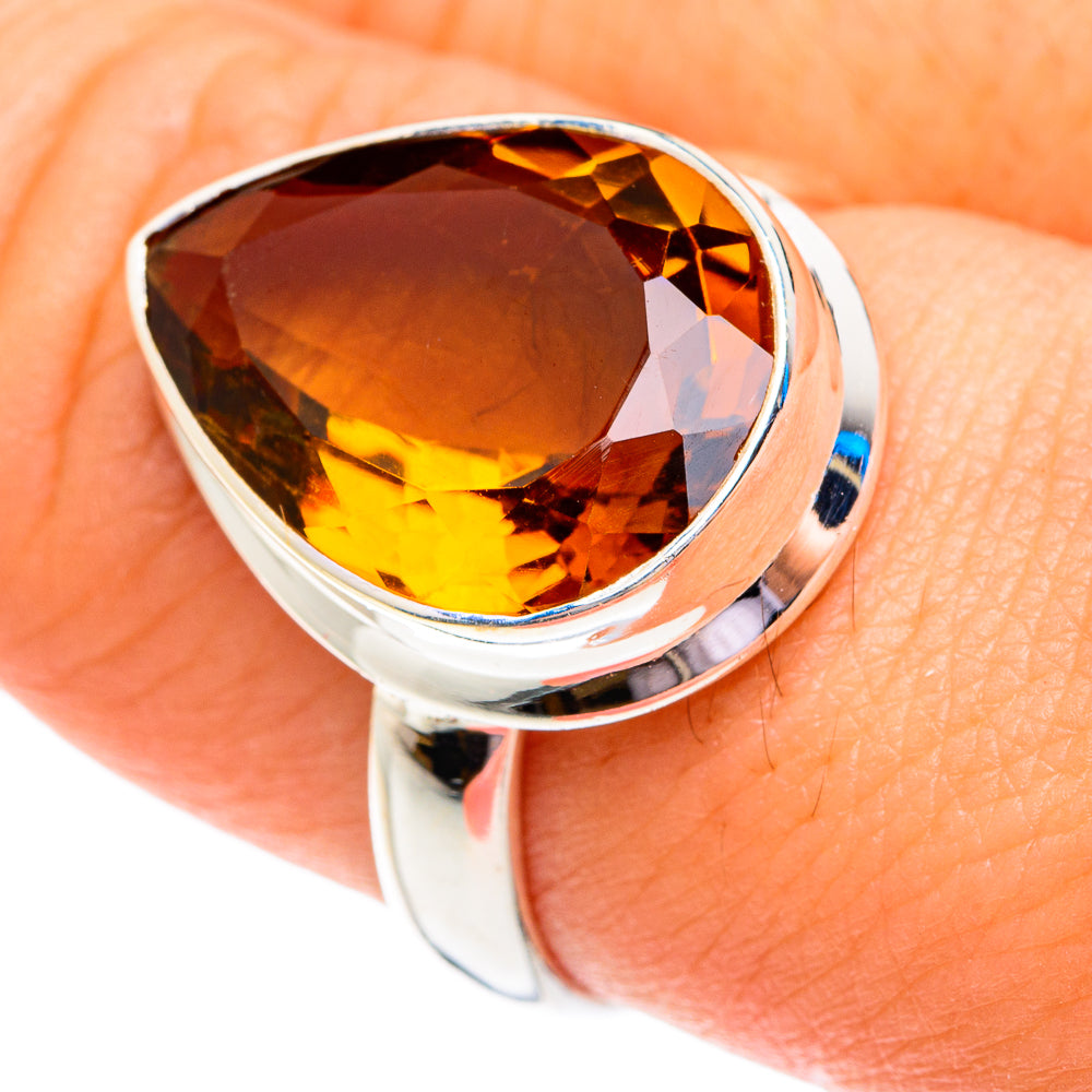 Mandarin Citrine Rings handcrafted by Anasilvercos - RING76864