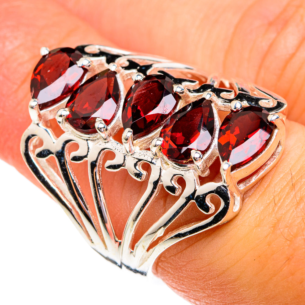 Garnet Rings handcrafted by Anasilvercos - RING76868