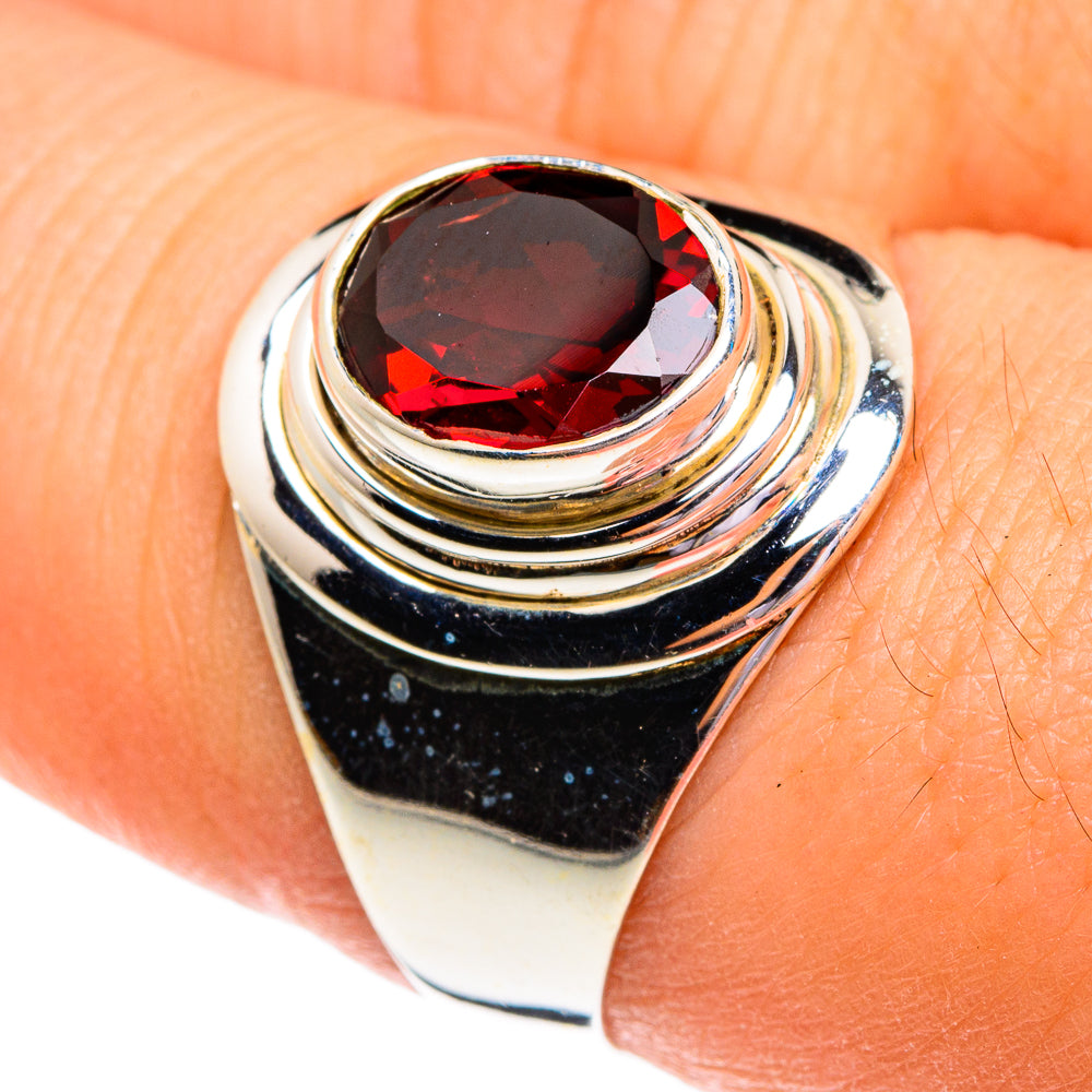 Garnet Rings handcrafted by Anasilvercos - RING76869