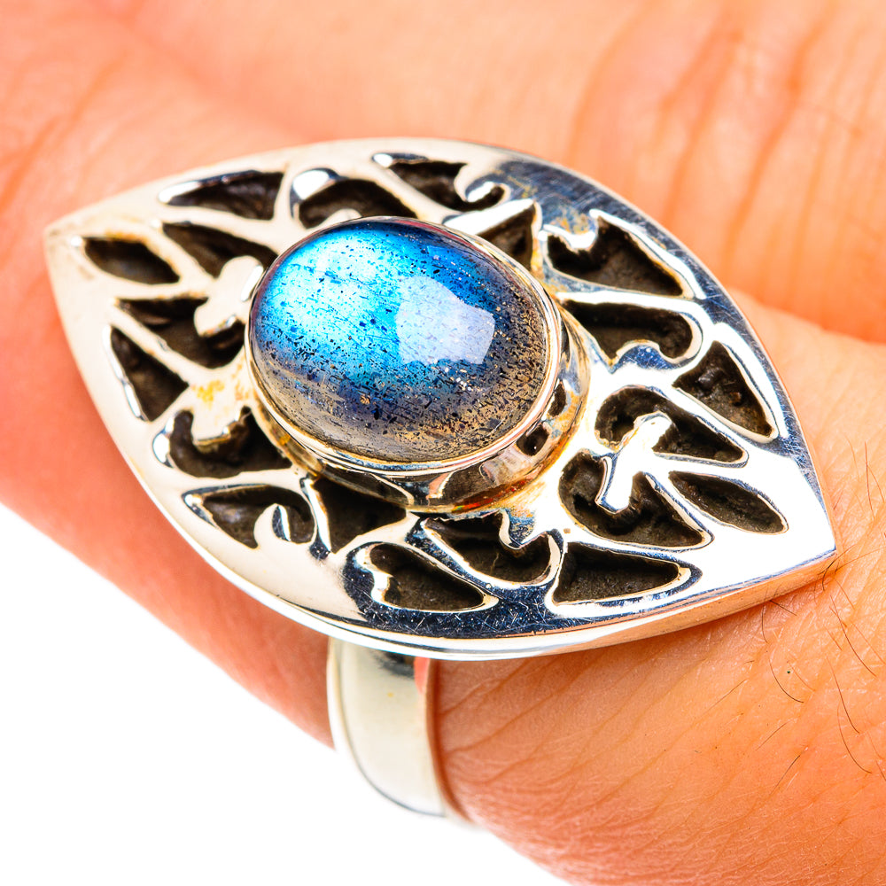 Labradorite Rings handcrafted by Anasilvercos - RING76889