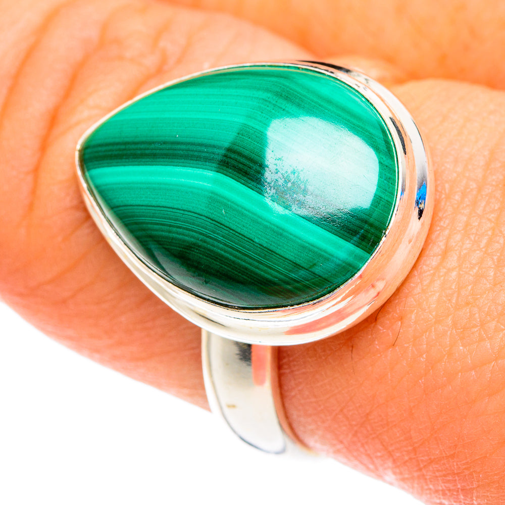Malachite Rings handcrafted by Anasilvercos - RING76892