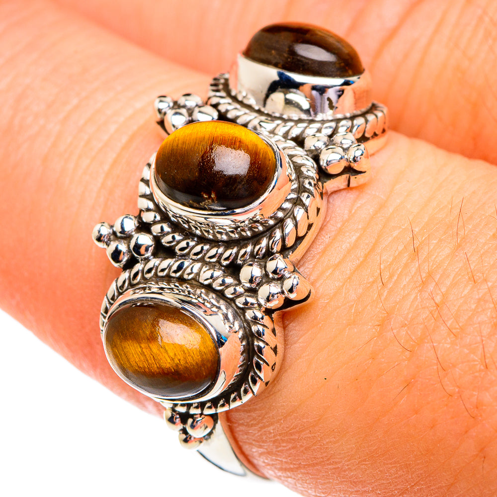 Tiger Eye Rings handcrafted by Anasilvercos - RING76894