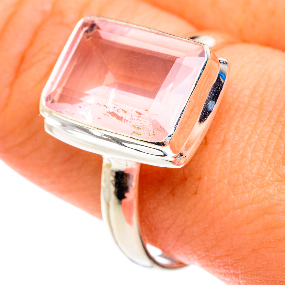 Rose Quartz Rings handcrafted by Anasilvercos - RING76900