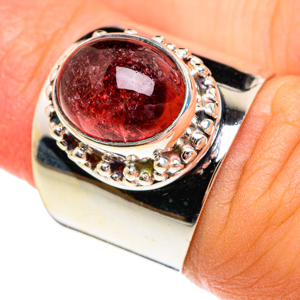 Pink Tourmaline Rings handcrafted by Anasilvercos - RING76901
