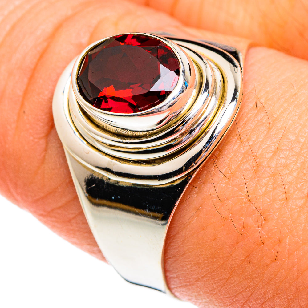 Garnet Rings handcrafted by Anasilvercos - RING76902