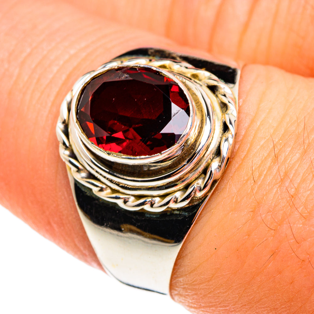 Garnet Rings handcrafted by Anasilvercos - RING76903