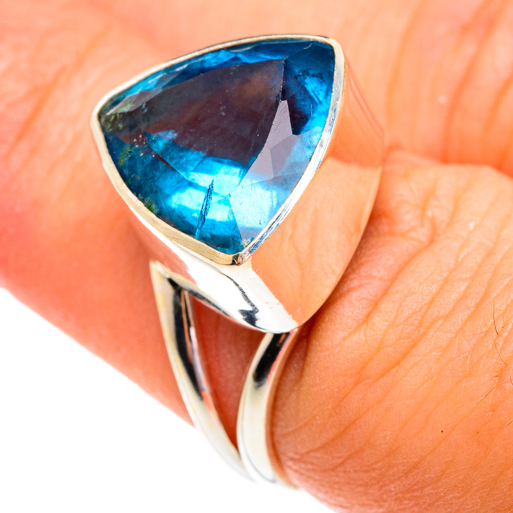 Blue Quartz Rings handcrafted by Anasilvercos - RING76920