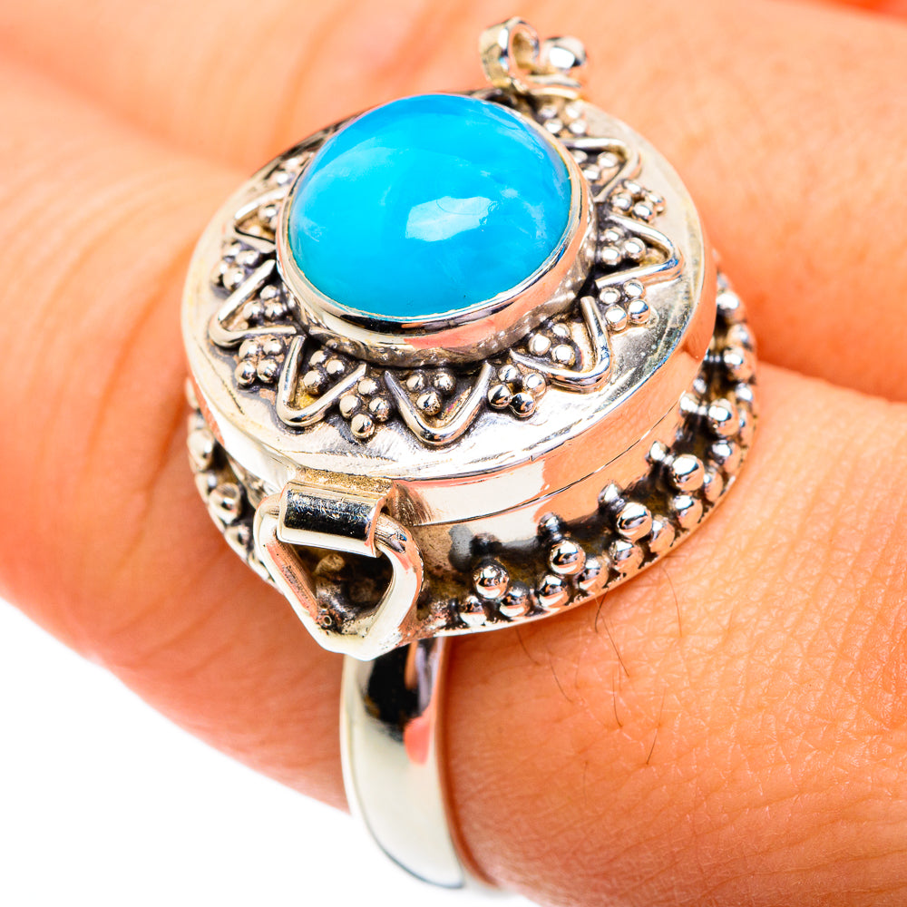 Larimar Rings handcrafted by Anasilvercos - RING76928
