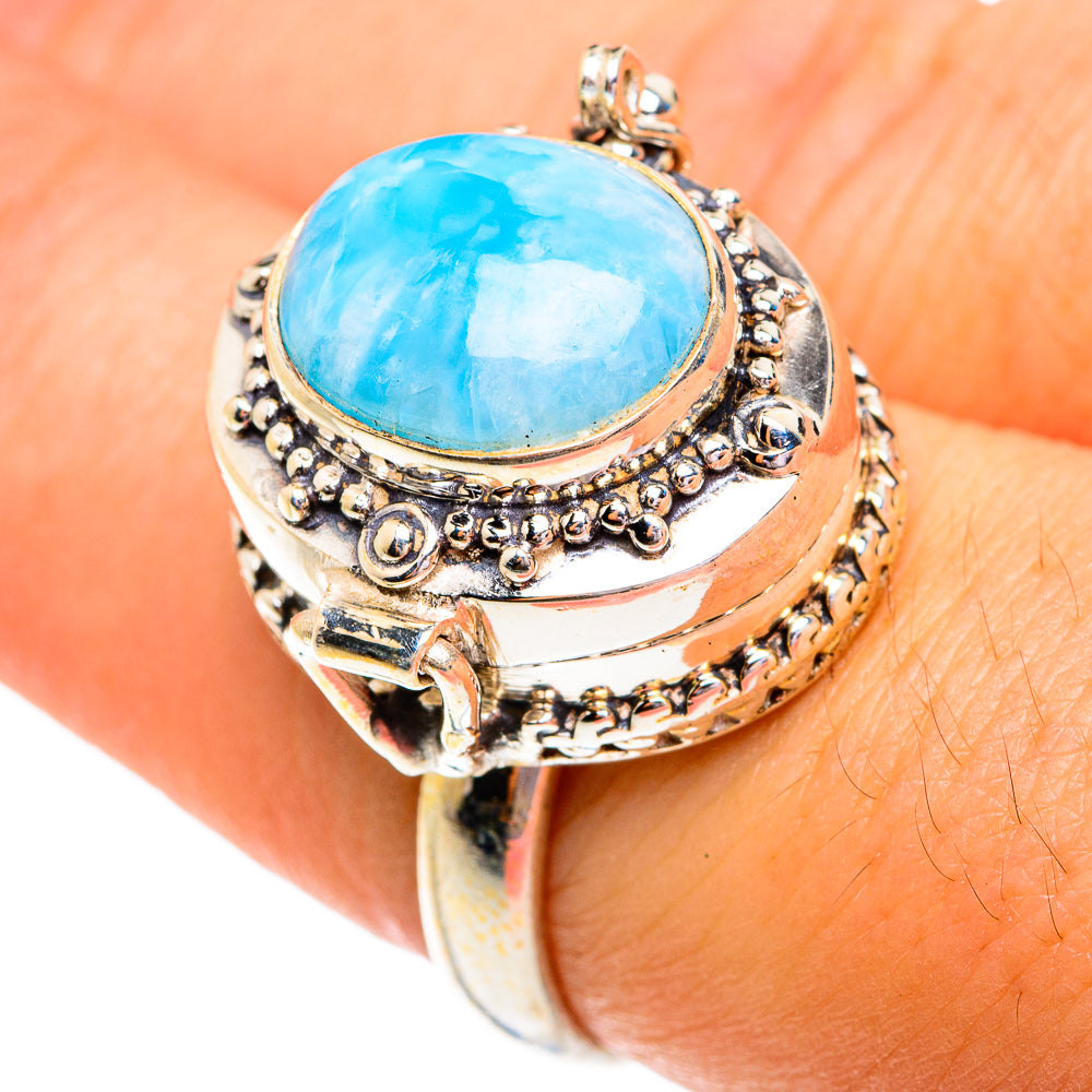 Larimar Rings handcrafted by Anasilvercos - RING76929