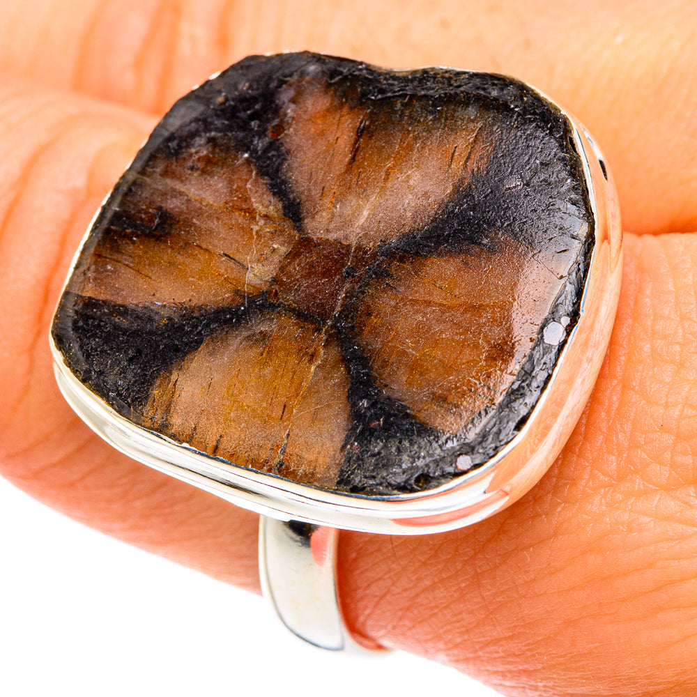 Chiastolite Rings handcrafted by Anasilvercos - RING76935