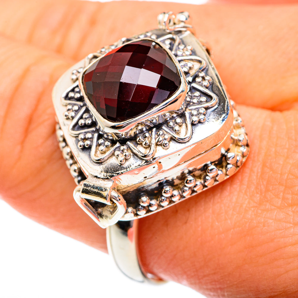Garnet Rings handcrafted by Anasilvercos - RING76945