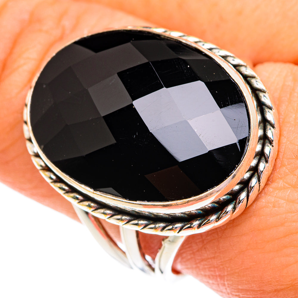 Black Onyx Rings handcrafted by Anasilvercos - RING76951