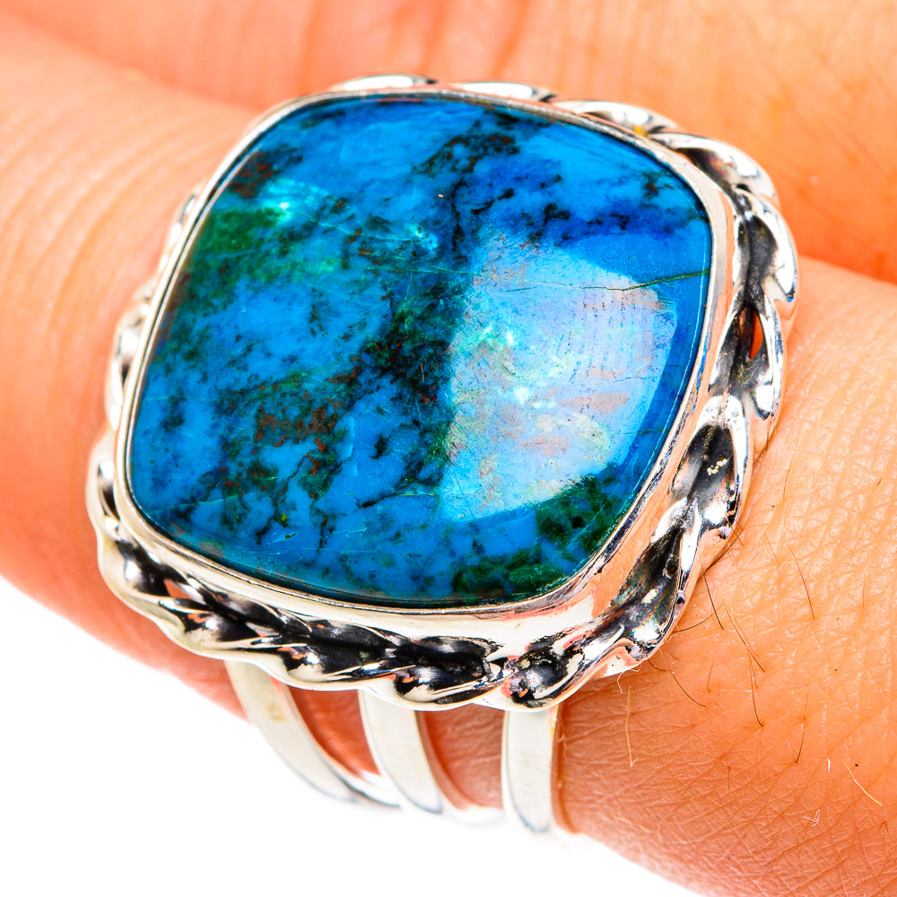 Chrysocolla Rings handcrafted by Anasilvercos - RING76967