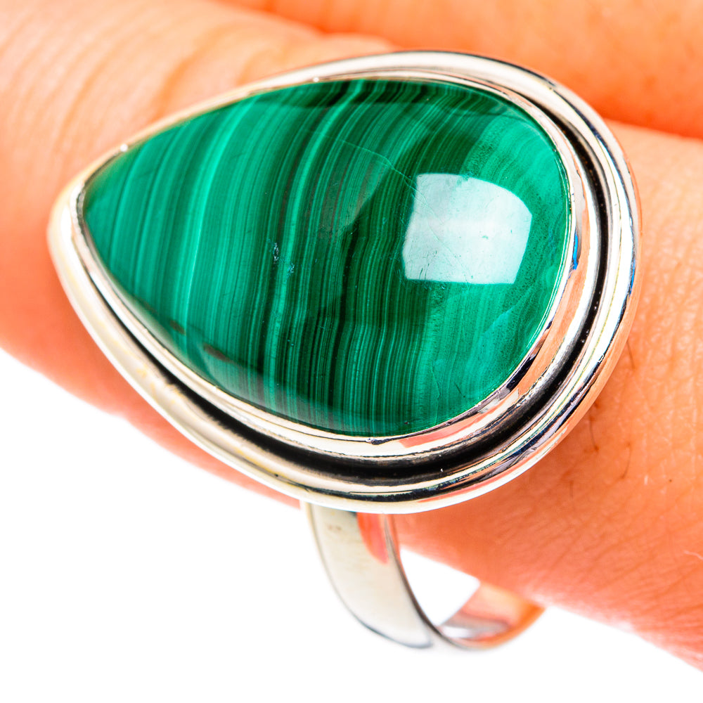 Malachite Rings handcrafted by Anasilvercos - RING76971