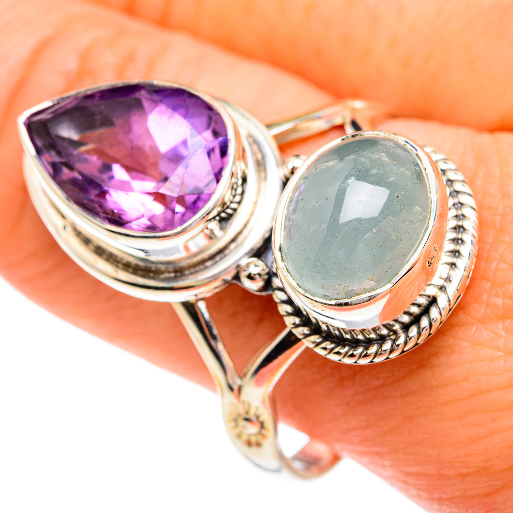 Aquamarine Rings handcrafted by Anasilvercos - RING76988