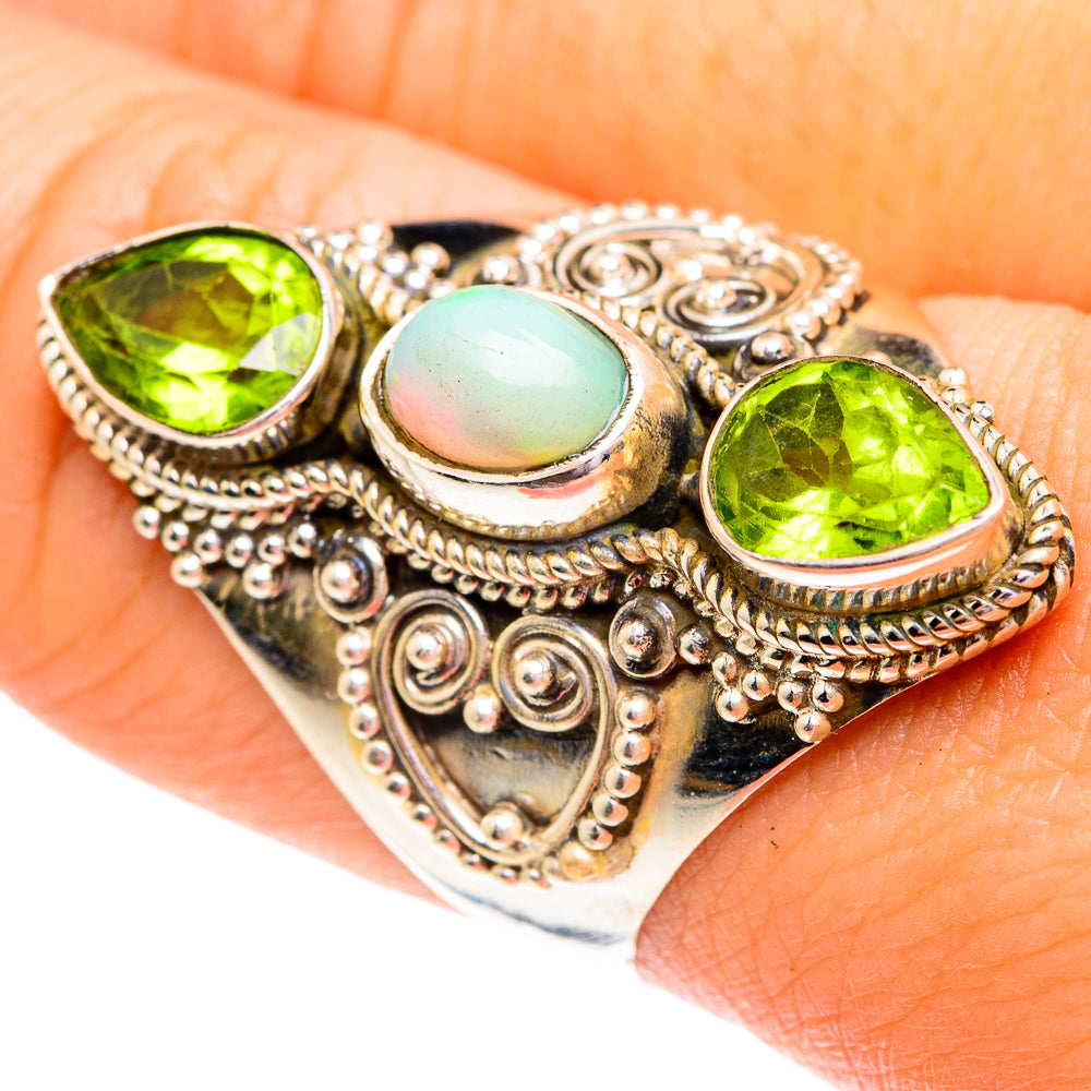 Ethiopian Opal Rings handcrafted by Anasilvercos - RING76989
