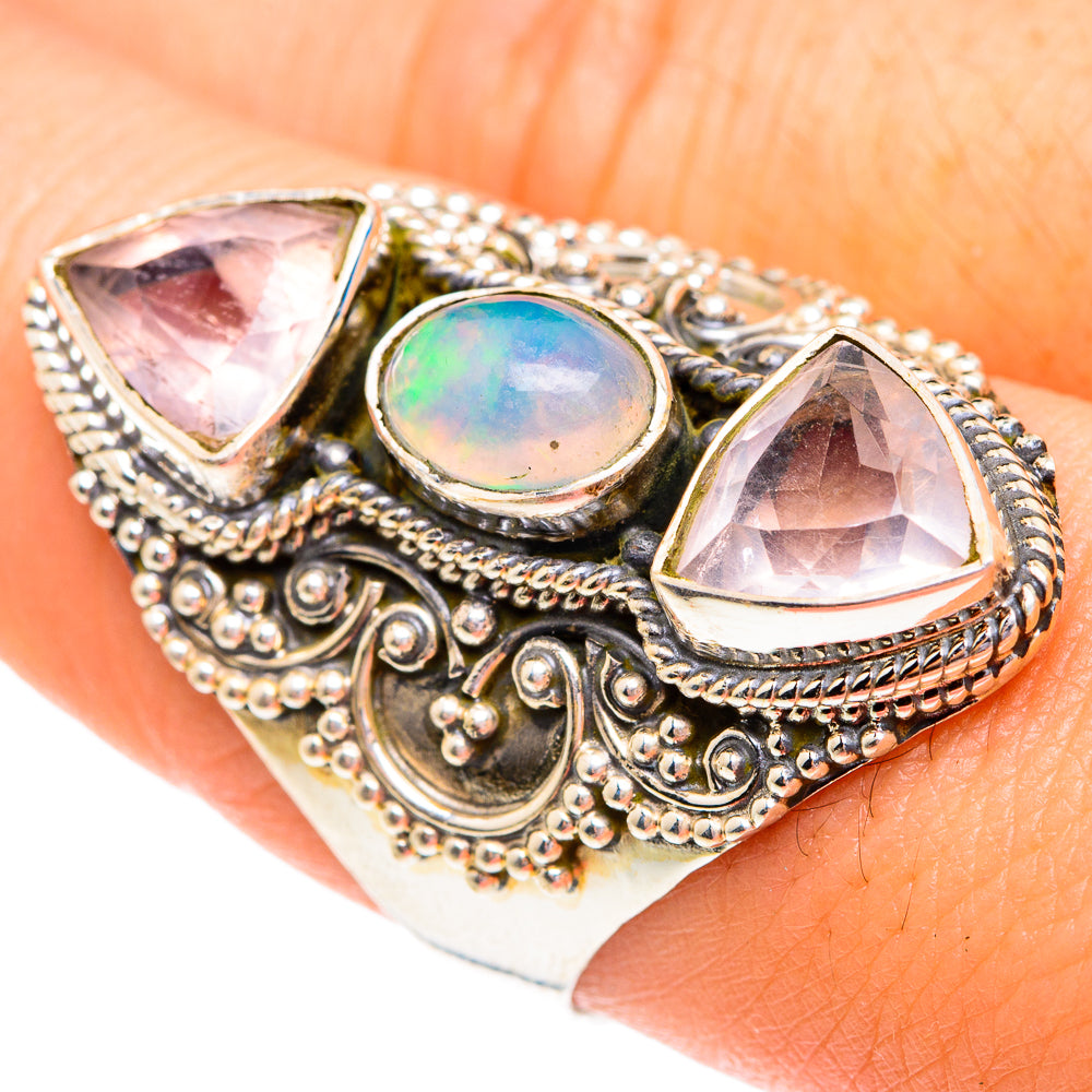 Ethiopian Opal Rings handcrafted by Anasilvercos - RING76990