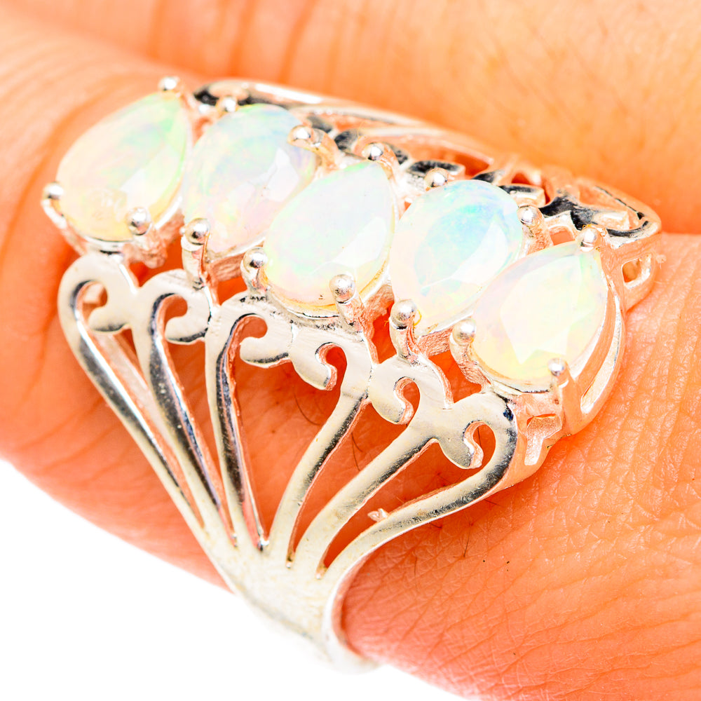 Ethiopian Opal Rings handcrafted by Anasilvercos - RING76993