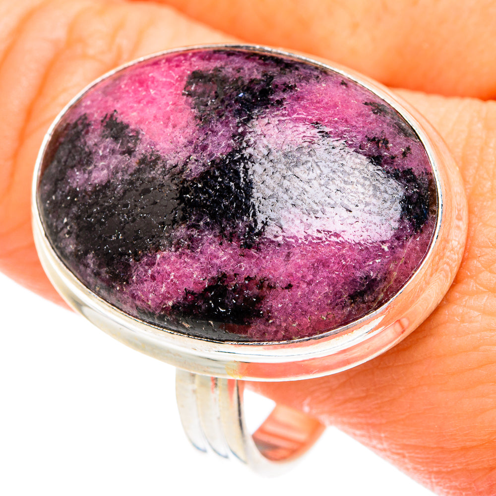 Rhodonite Rings handcrafted by Anasilvercos - RING77008