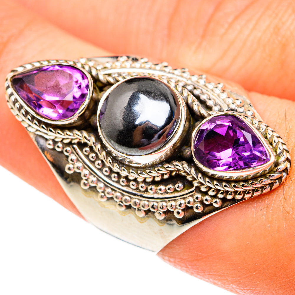 Hematite Rings handcrafted by Anasilvercos - RING77009