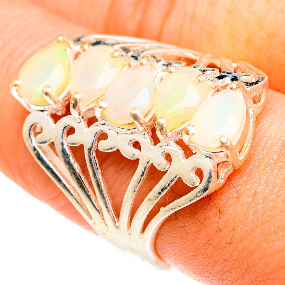 Ethiopian Opal Rings handcrafted by Anasilvercos - RING77016