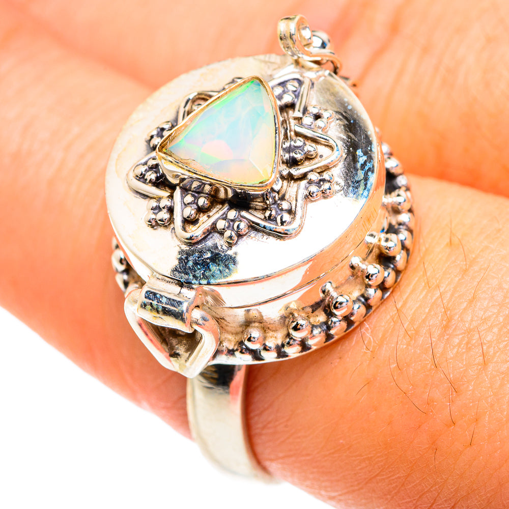 Ethiopian Opal Rings handcrafted by Anasilvercos - RING77018