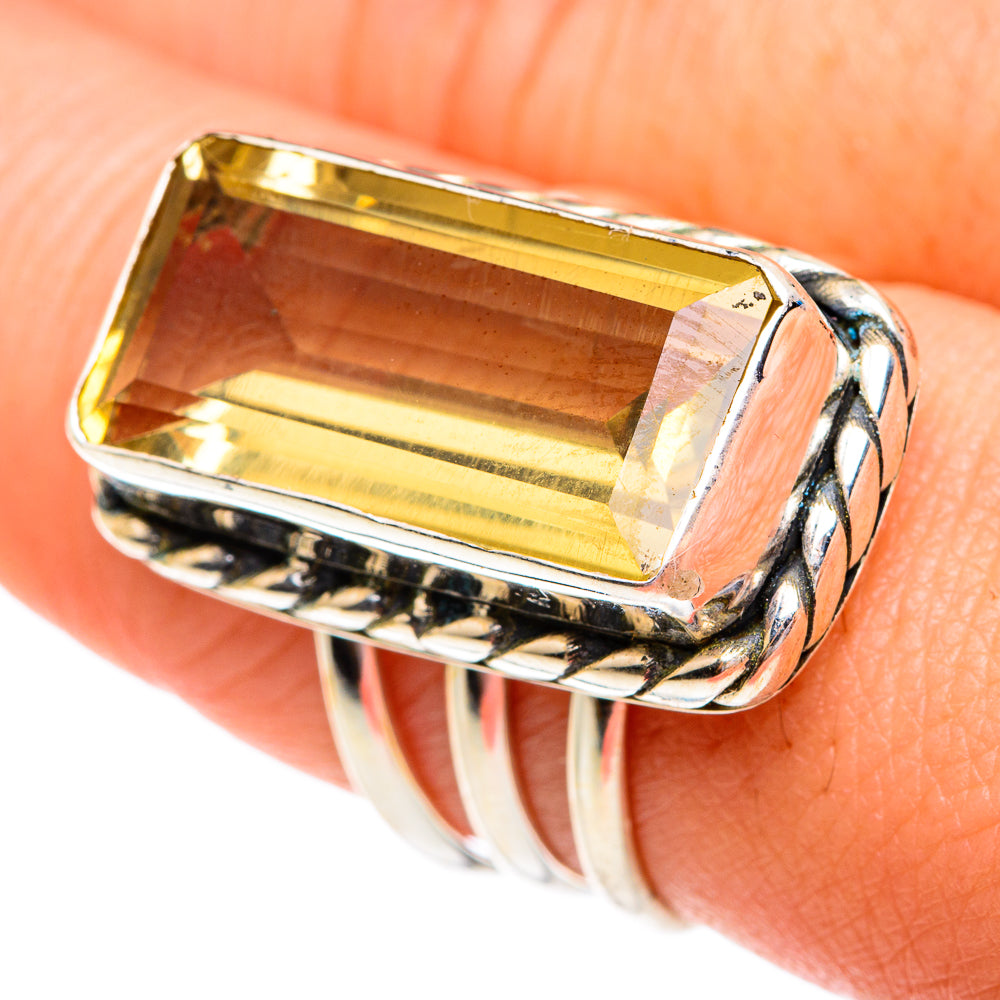 Citrine Rings handcrafted by Anasilvercos - RING77020