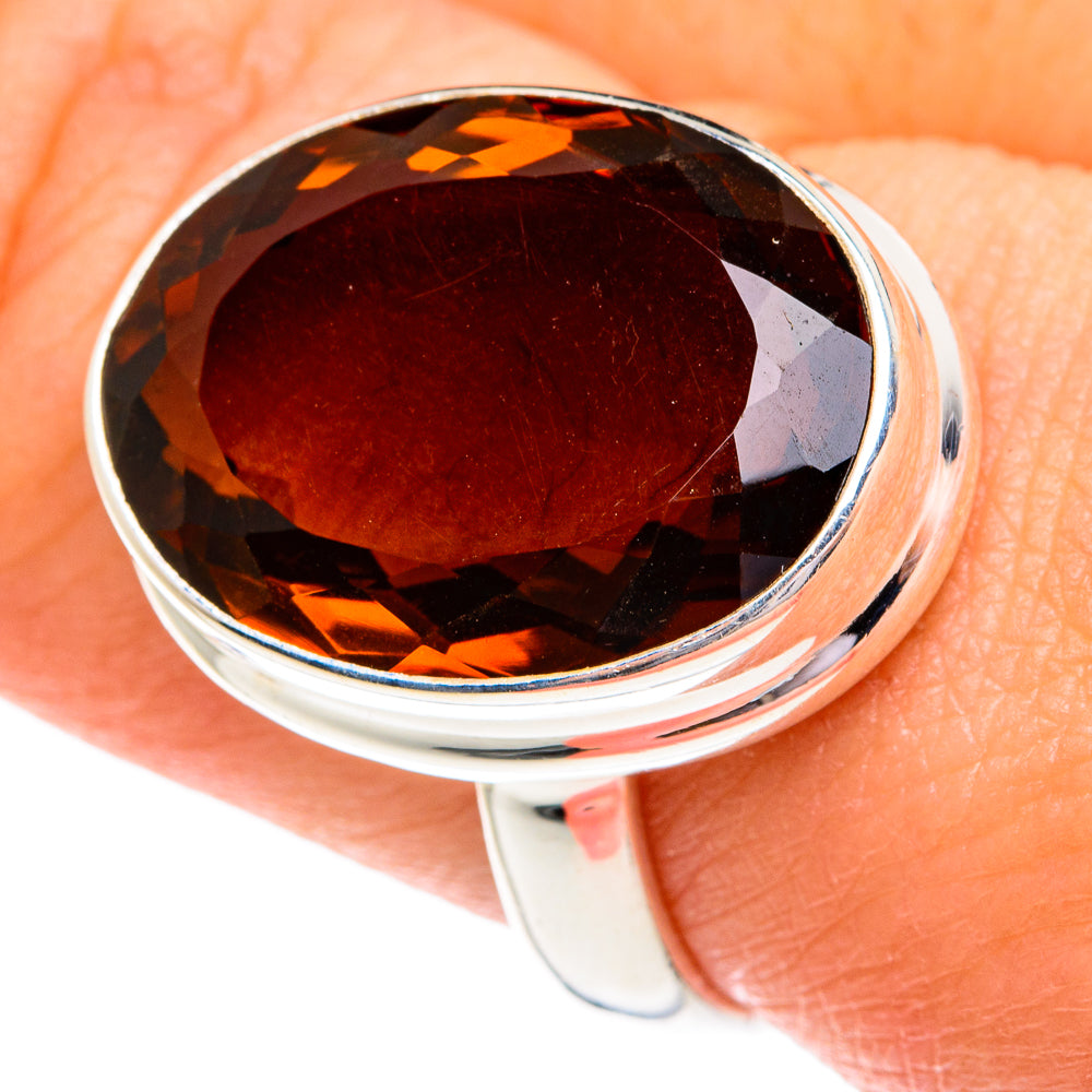 Mandarin Citrine Rings handcrafted by Anasilvercos - RING77034