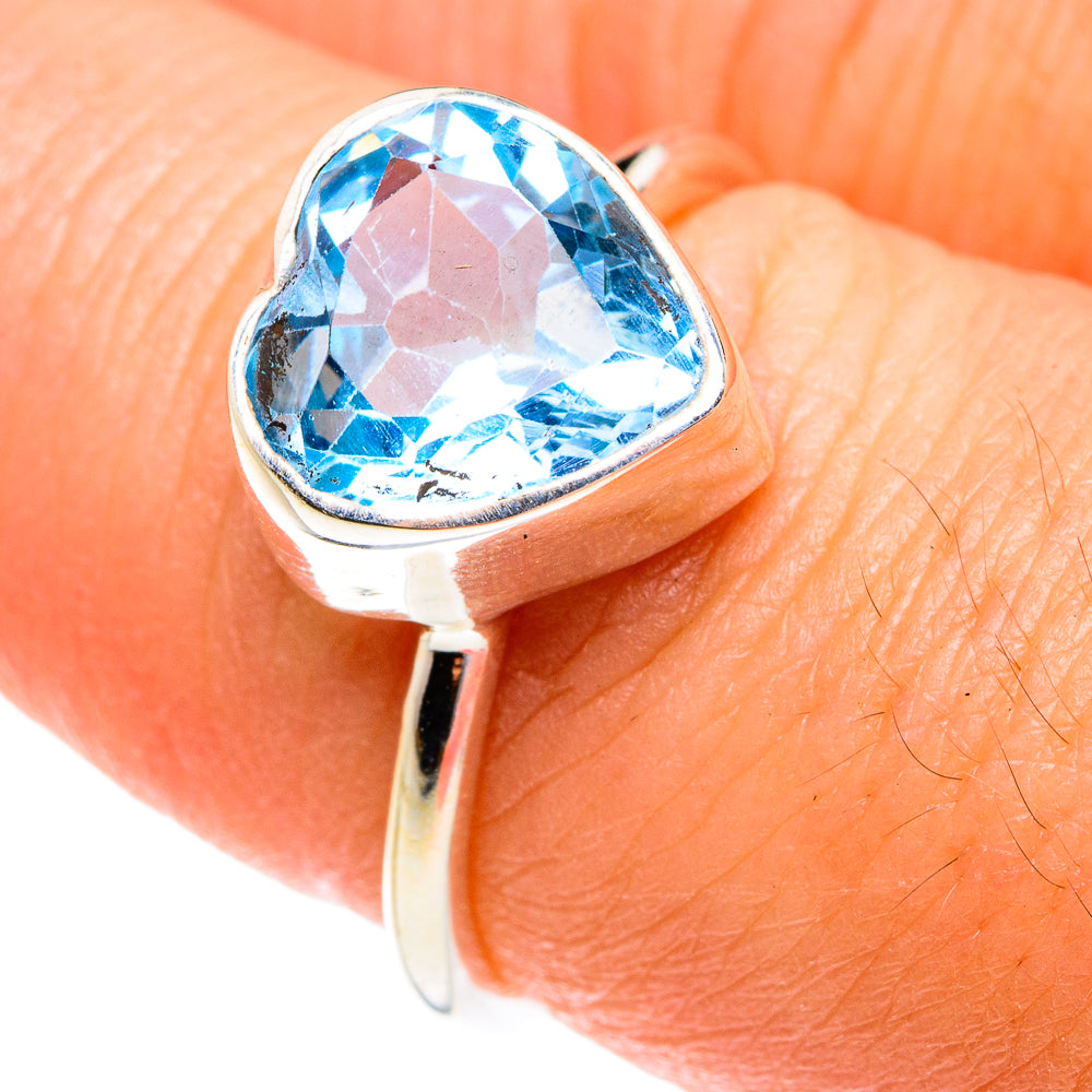 Blue Topaz Rings handcrafted by Anasilvercos - RING77060