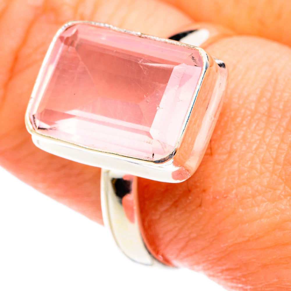 Rose Quartz Rings handcrafted by Anasilvercos - RING77068