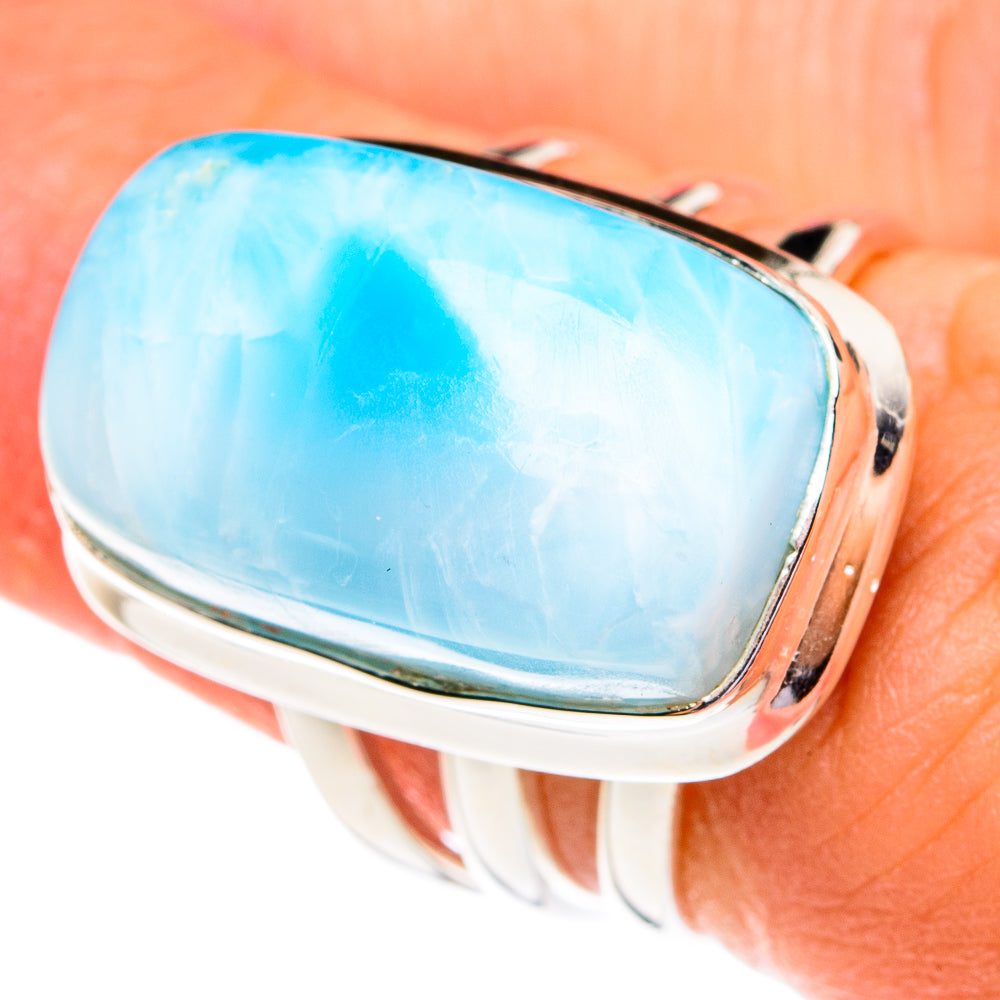 Larimar Rings handcrafted by Anasilvercos - RING77082