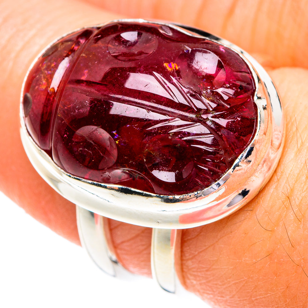 Garnet Rings handcrafted by Anasilvercos - RING77099