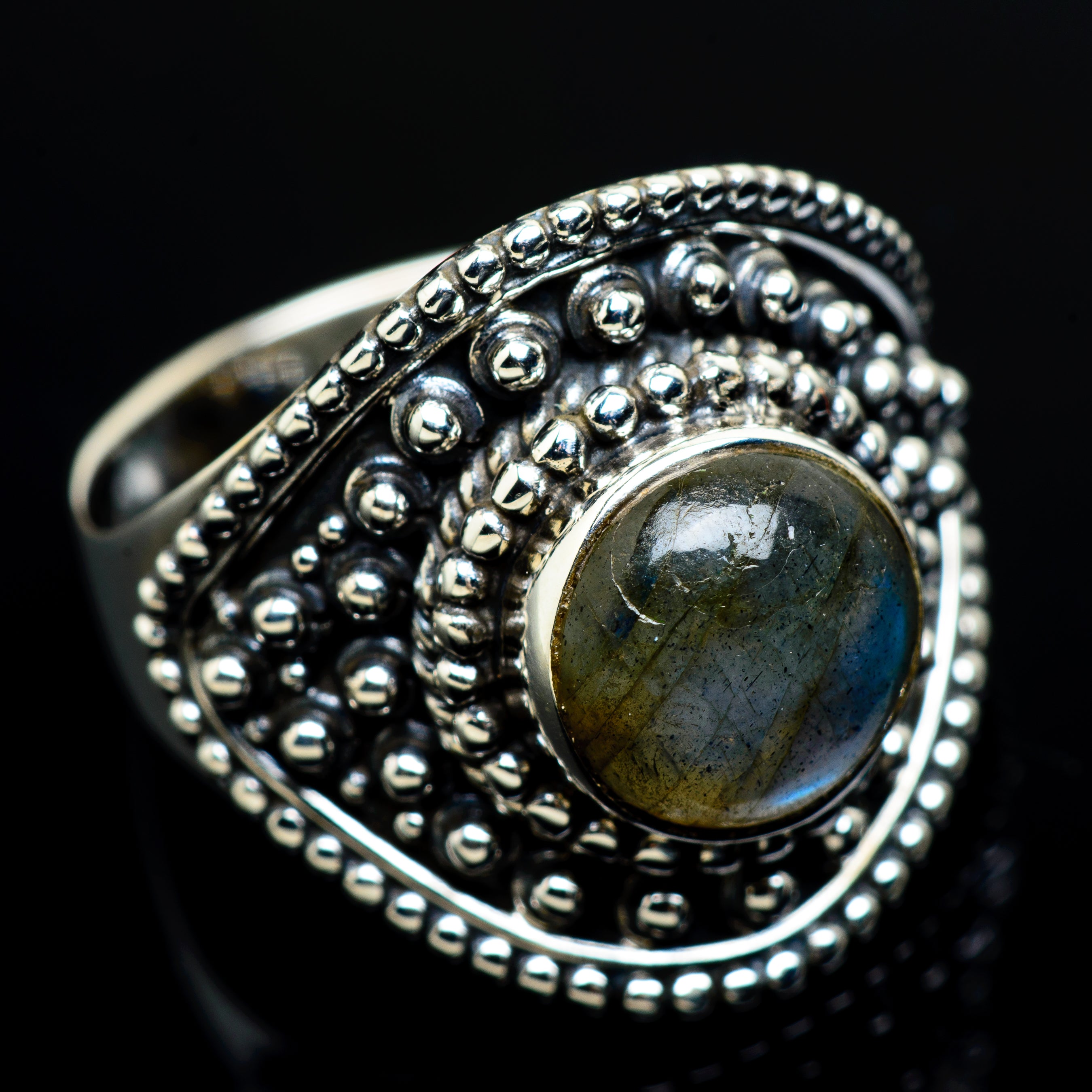 Labradorite Rings handcrafted by Anasilvercos - RING7710