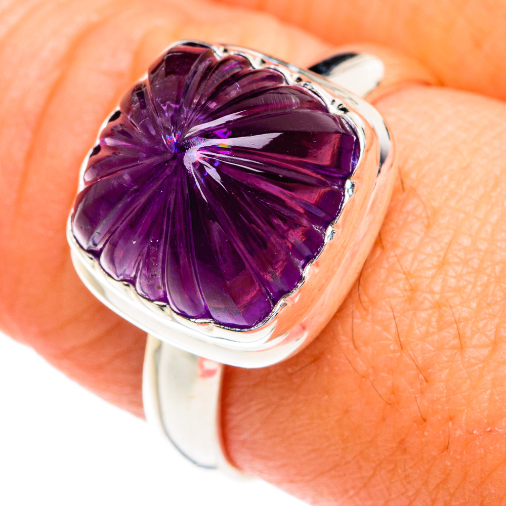 Amethyst Rings handcrafted by Anasilvercos - RING77101