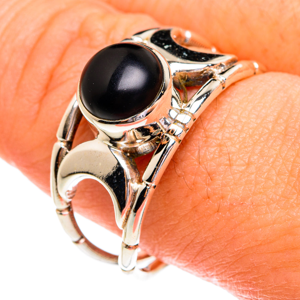 Black Onyx Rings handcrafted by Anasilvercos - RING77105