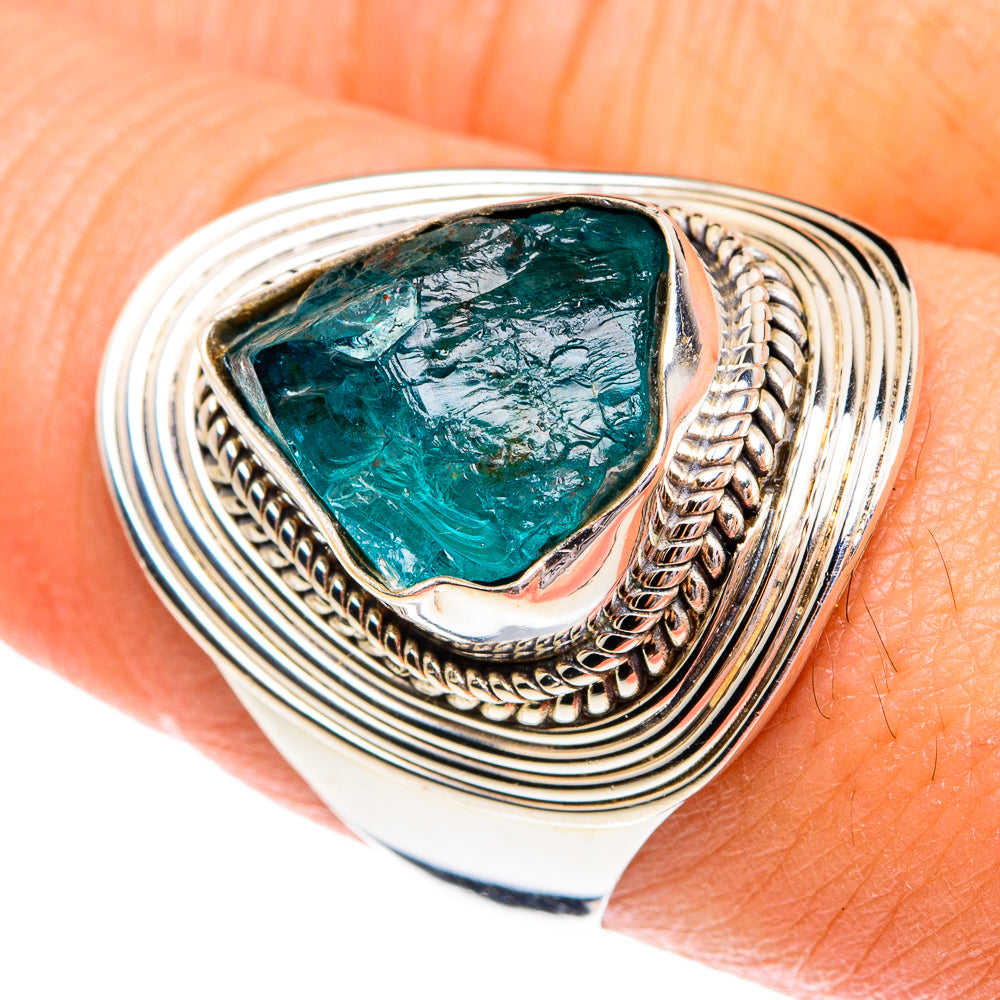 Apatite Rings handcrafted by Anasilvercos - RING77115