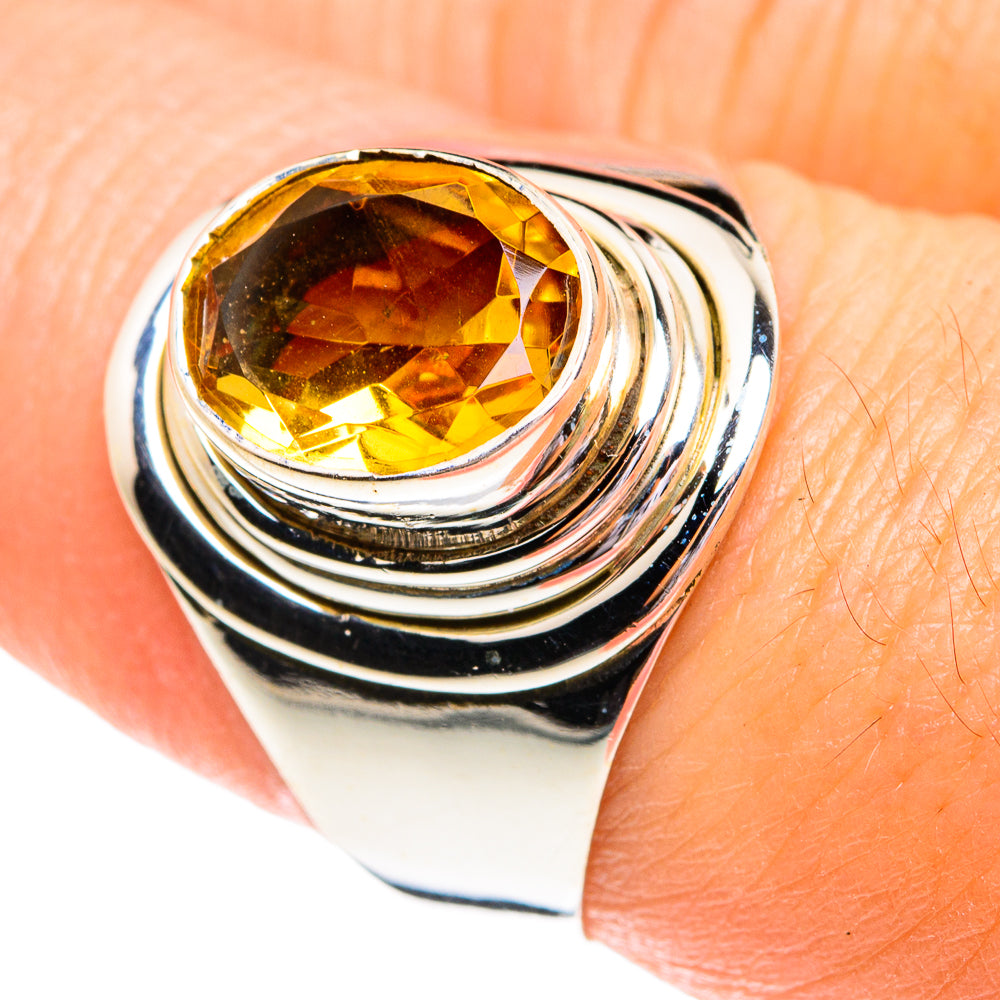 Mandarin Citrine Rings handcrafted by Anasilvercos - RING77124