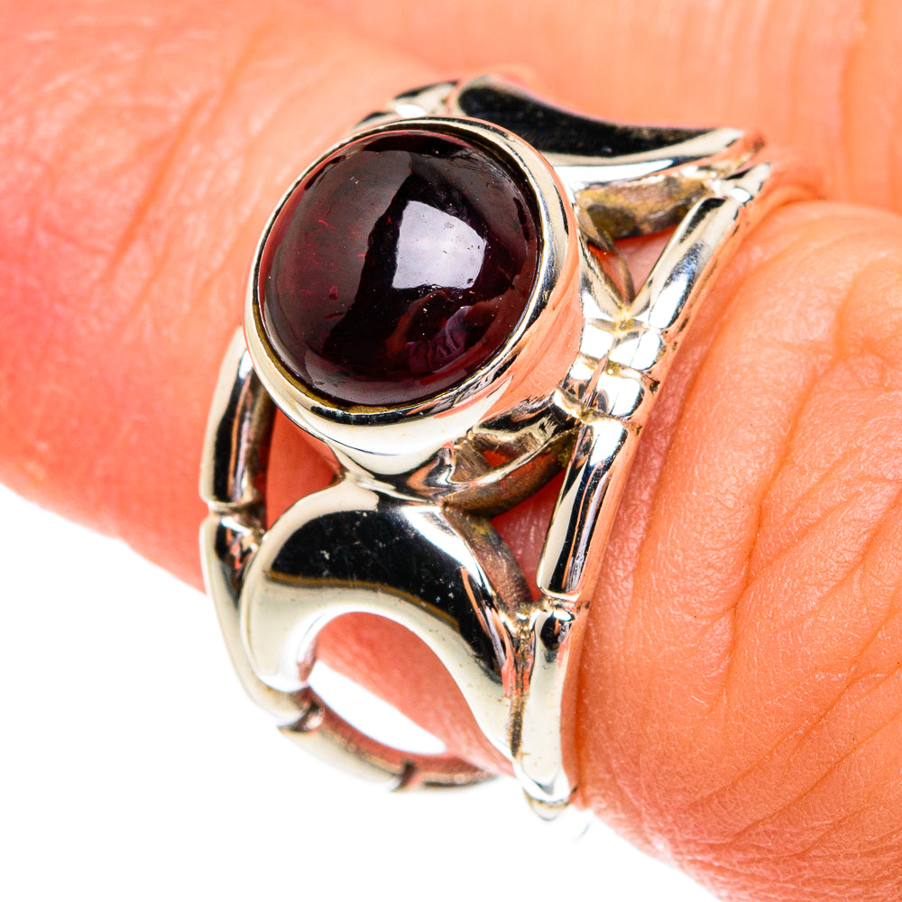 Garnet Rings handcrafted by Anasilvercos - RING77128
