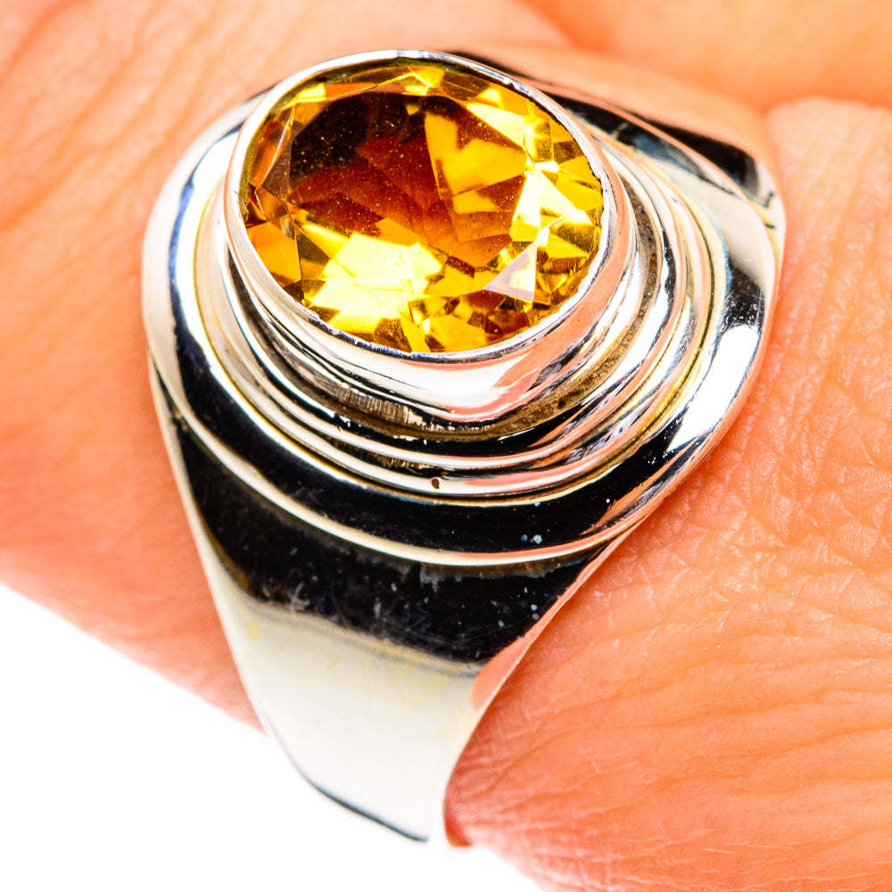 Mandarin Citrine Rings handcrafted by Anasilvercos - RING77150
