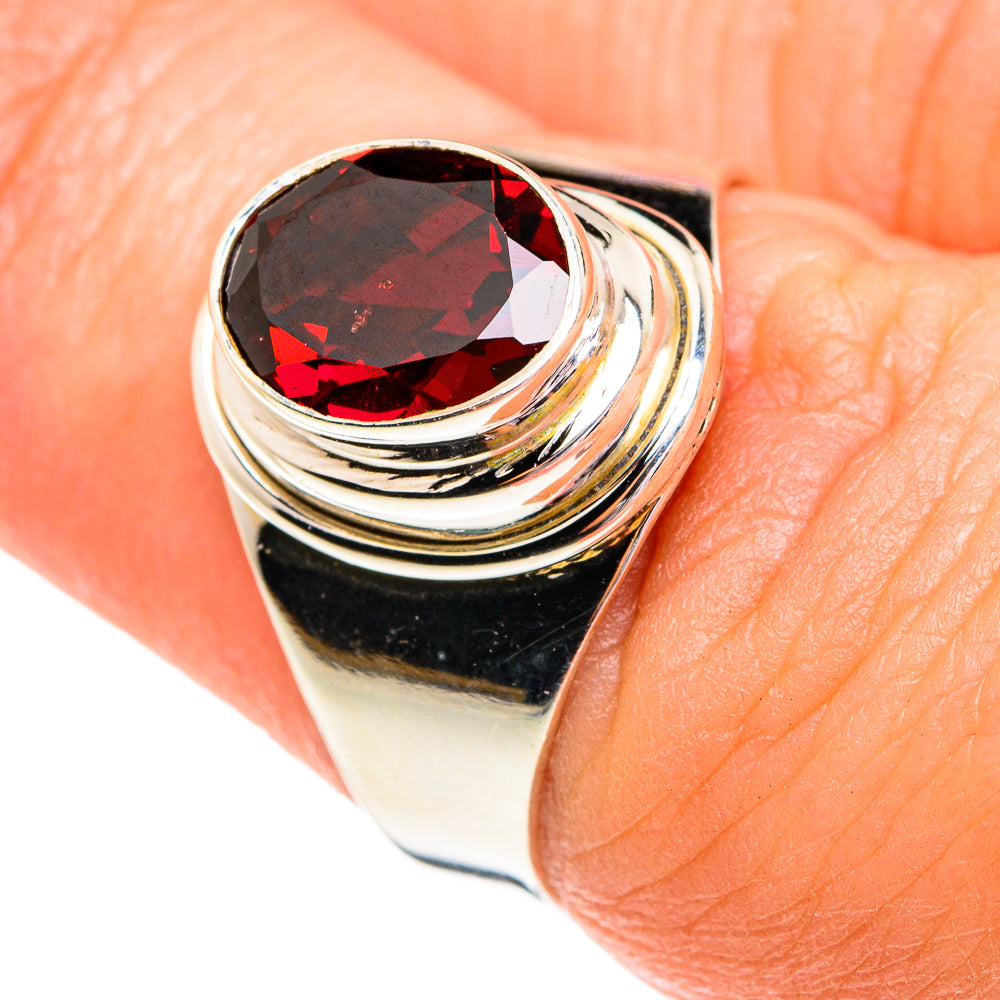 Garnet Rings handcrafted by Anasilvercos - RING77155