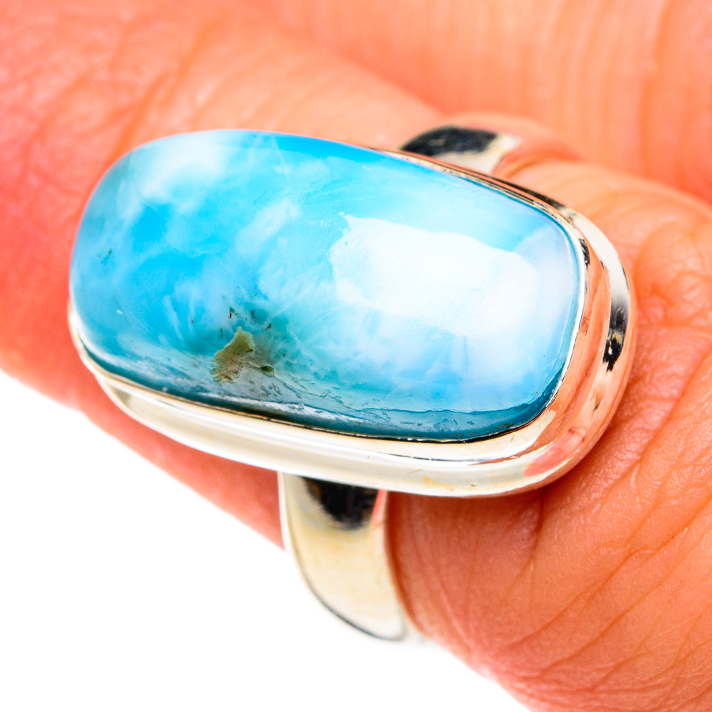 Larimar Rings handcrafted by Anasilvercos - RING77171