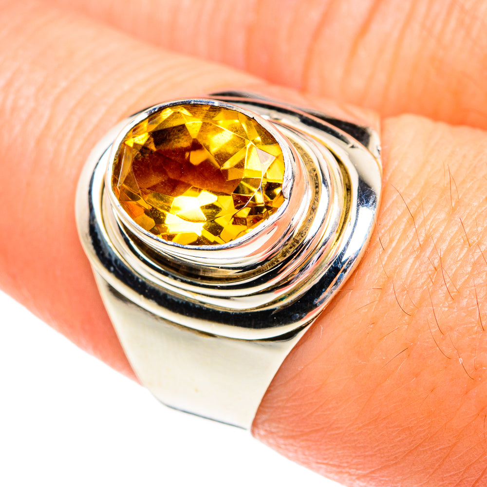 Mandarin Citrine Rings handcrafted by Anasilvercos - RING77177