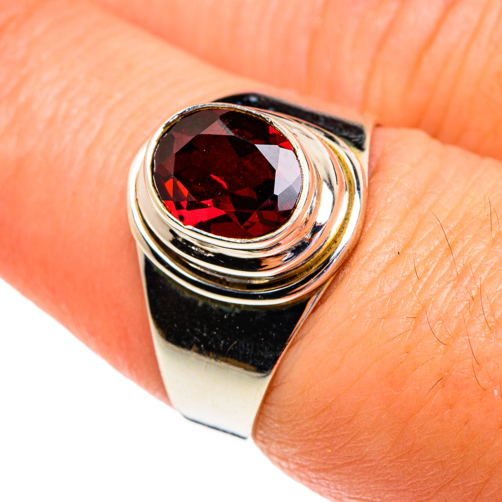 Garnet Rings handcrafted by Anasilvercos - RING77181