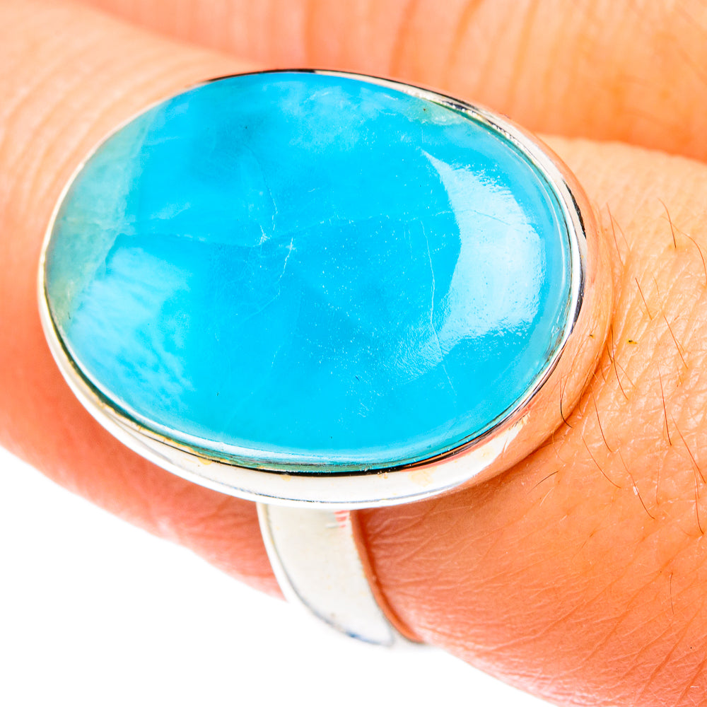 Larimar Rings handcrafted by Anasilvercos - RING77199