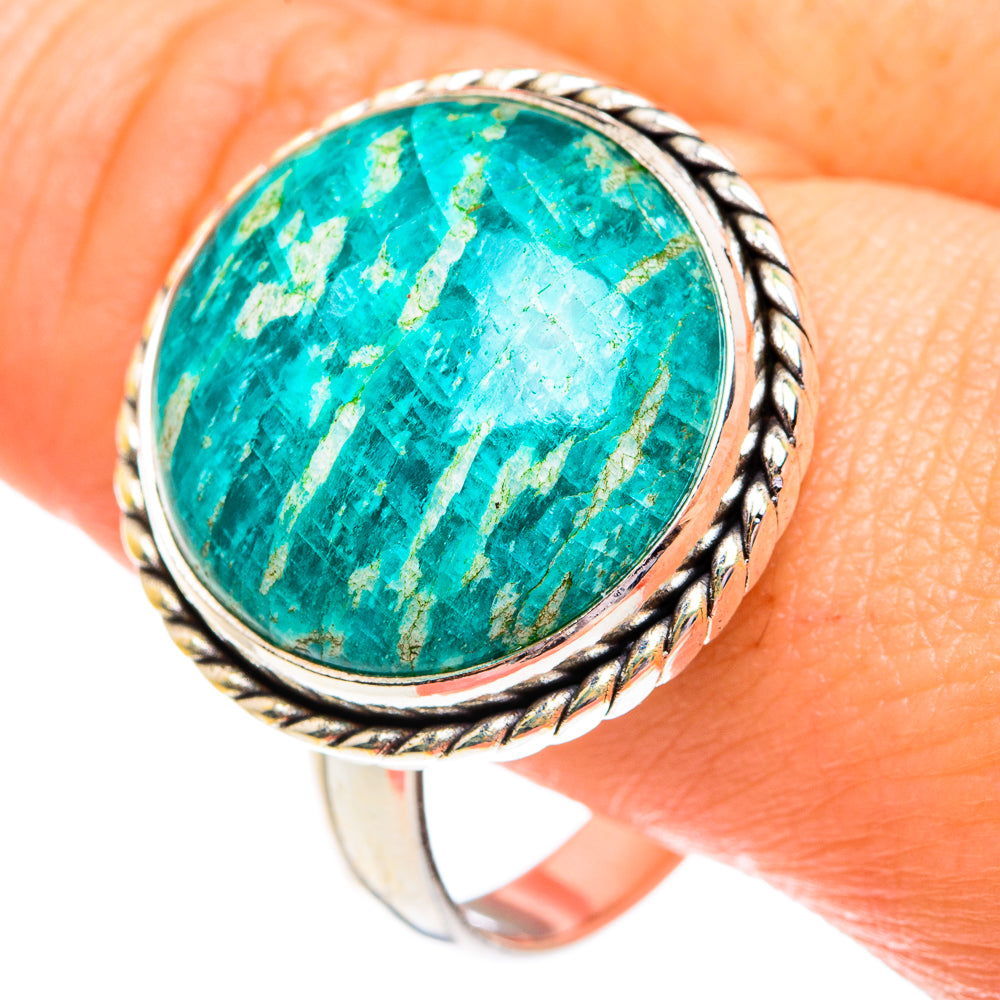 Amazonite Rings handcrafted by Anasilvercos - RING77201
