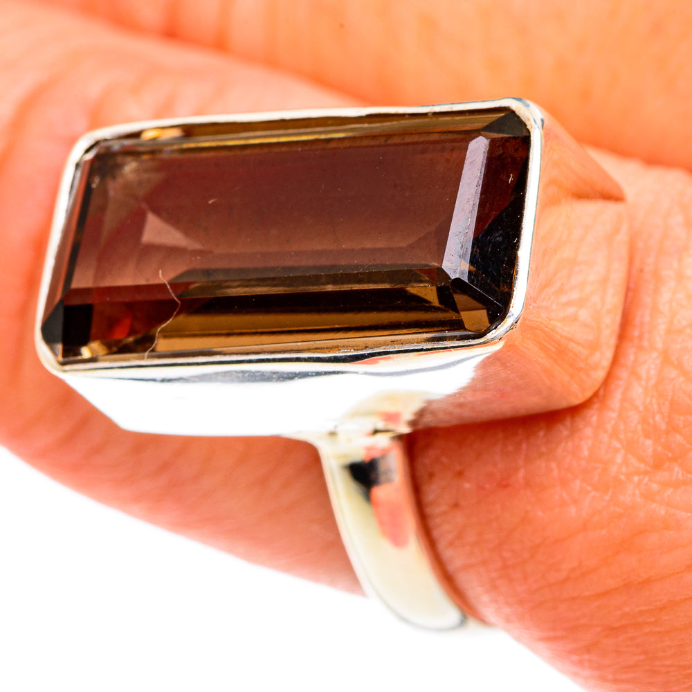 Smoky Quartz Rings handcrafted by Anasilvercos - RING77204